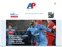 Tablet Screenshot of afriquepresse.net